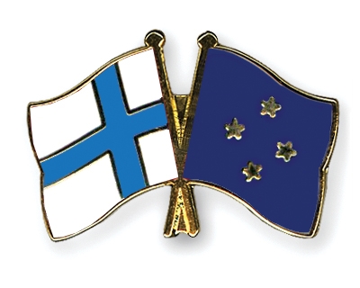 Fahnen Pins Finnland Mikronesien