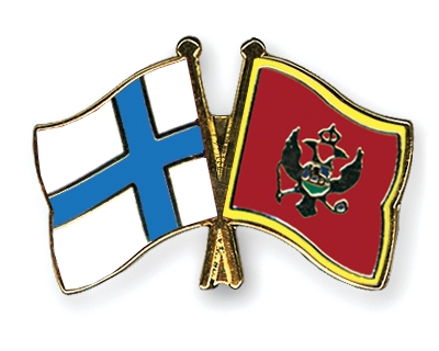 Fahnen Pins Finnland Montenegro