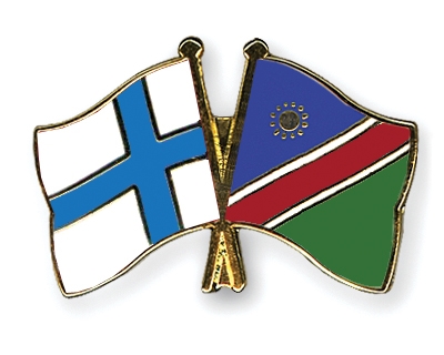 Fahnen Pins Finnland Namibia