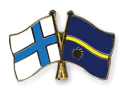 Fahnen Pins Finnland Nauru