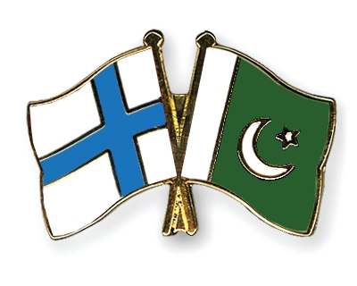 Fahnen Pins Finnland Pakistan