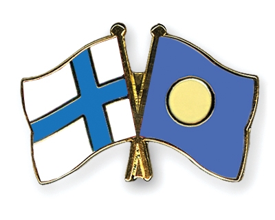 Fahnen Pins Finnland Palau