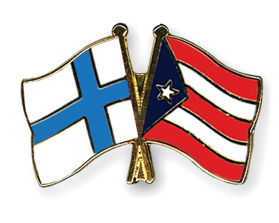 Fahnen Pins Finnland Puerto-Rico