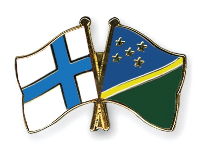 Fahnen Pins Finnland Salomonen