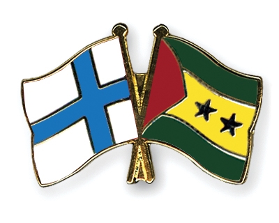 Fahnen Pins Finnland Sao-Tome-und-Principe