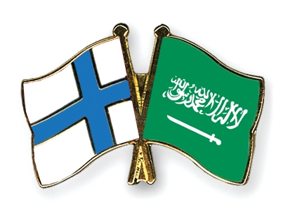 Fahnen Pins Finnland Saudi-Arabien