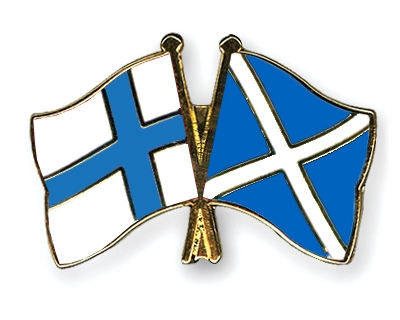 Fahnen Pins Finnland Schottland