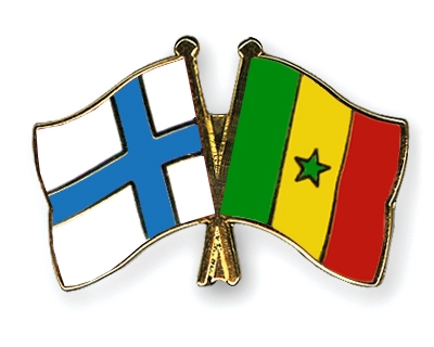 Fahnen Pins Finnland Senegal