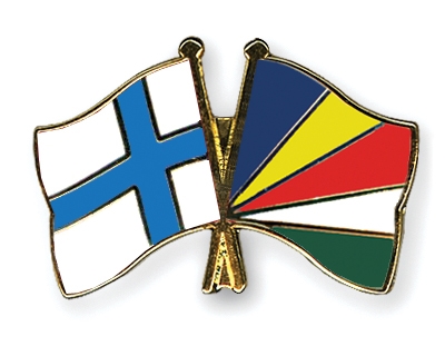 Fahnen Pins Finnland Seychellen