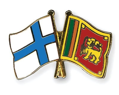 Fahnen Pins Finnland Sri-Lanka