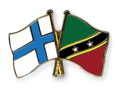 Fahnen Pins Finnland St-Kitts-und-Nevis