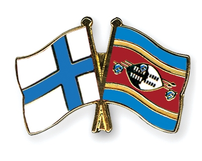 Fahnen Pins Finnland Swasiland