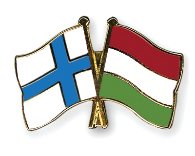 Fahnen Pins Finnland Ungarn