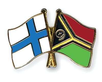 Fahnen Pins Finnland Vanuatu