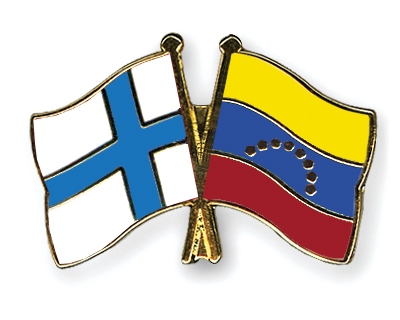 Fahnen Pins Finnland Venezuela