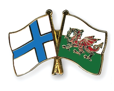 Fahnen Pins Finnland Wales