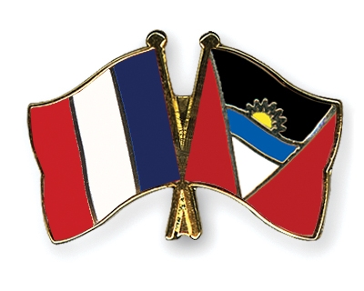 Fahnen Pins Frankreich Antigua-und-Barbuda