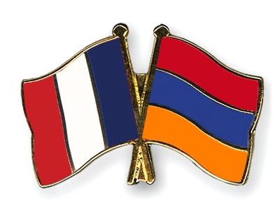 Fahnen Pins Frankreich Armenien
