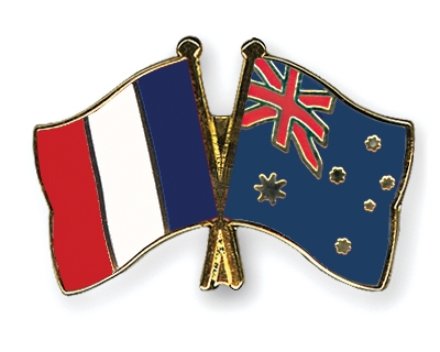 Fahnen Pins Frankreich Australien