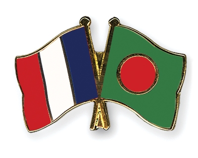 Fahnen Pins Frankreich Bangladesch