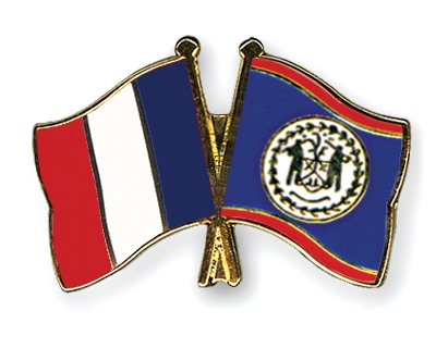Fahnen Pins Frankreich Belize