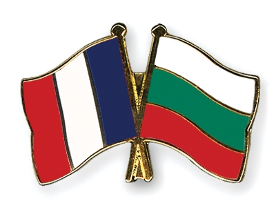 Fahnen Pins Frankreich Bulgarien