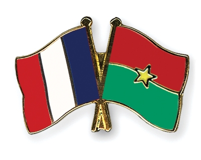 Fahnen Pins Frankreich Burkina-Faso