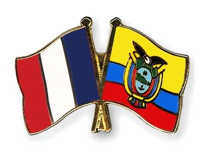 Fahnen Pins Frankreich Ecuador