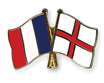 Fahnen Pins Frankreich England