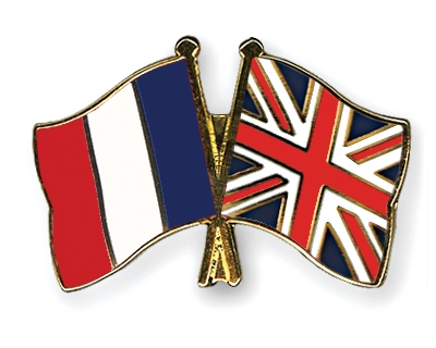 Fahnen Pins Frankreich Grossbritannien