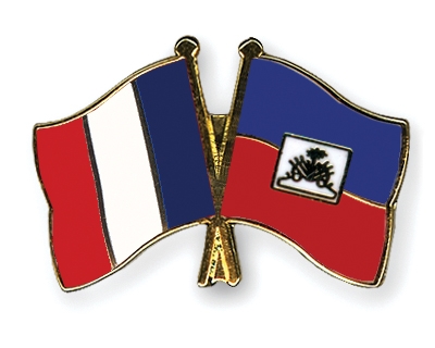 Fahnen Pins Frankreich Haiti