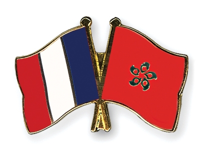 Fahnen Pins Frankreich Hong-Kong