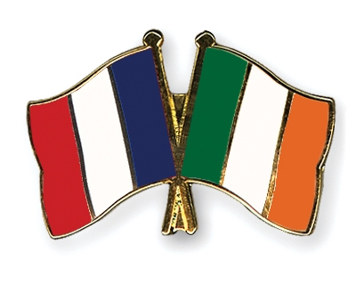 Fahnen Pins Frankreich Irland