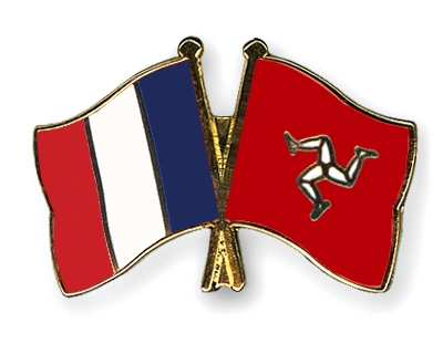 Fahnen Pins Frankreich Isle-of-Man