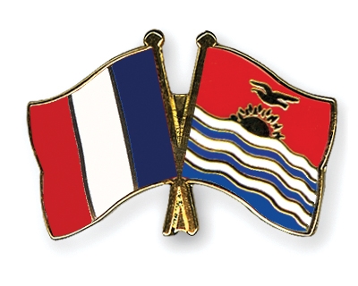 Fahnen Pins Frankreich Kiribati