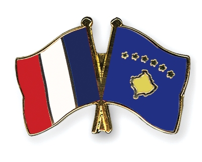 Fahnen Pins Frankreich Kosovo