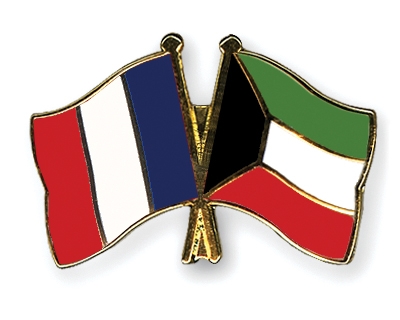 Fahnen Pins Frankreich Kuwait
