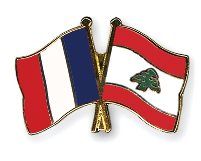 Fahnen Pins Frankreich Libanon