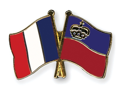 Fahnen Pins Frankreich Liechtenstein