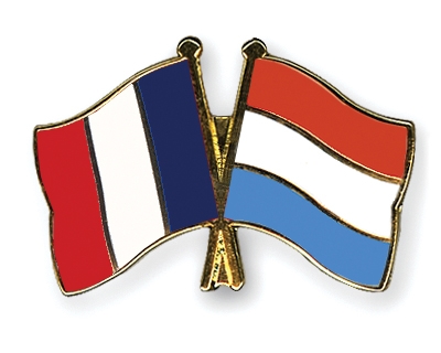 Fahnen Pins Frankreich Luxemburg