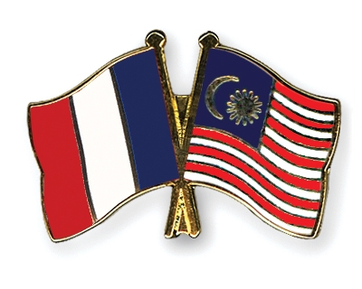 Fahnen Pins Frankreich Malaysia