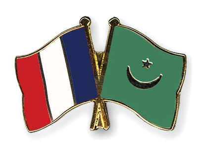 Fahnen Pins Frankreich Mauretanien