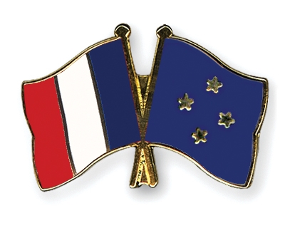 Fahnen Pins Frankreich Mikronesien