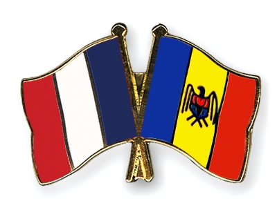 Fahnen Pins Frankreich Moldau