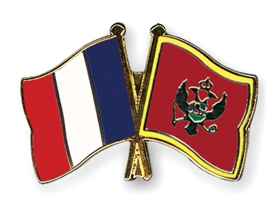 Fahnen Pins Frankreich Montenegro