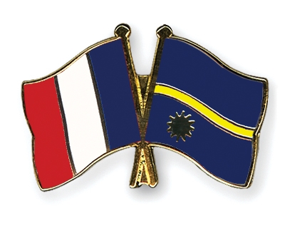 Fahnen Pins Frankreich Nauru