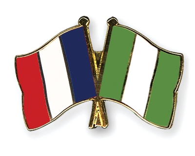 Fahnen Pins Frankreich Nigeria