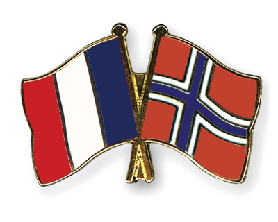 Fahnen Pins Frankreich Norwegen