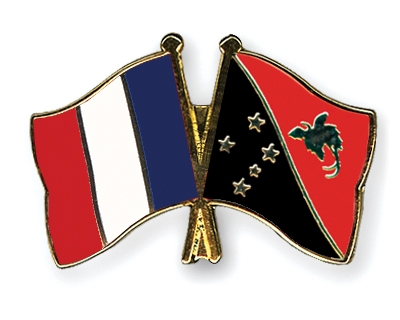 Fahnen Pins Frankreich Papua-Neuguinea