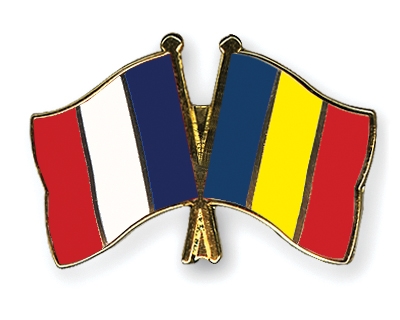 Fahnen Pins Frankreich Rumnien